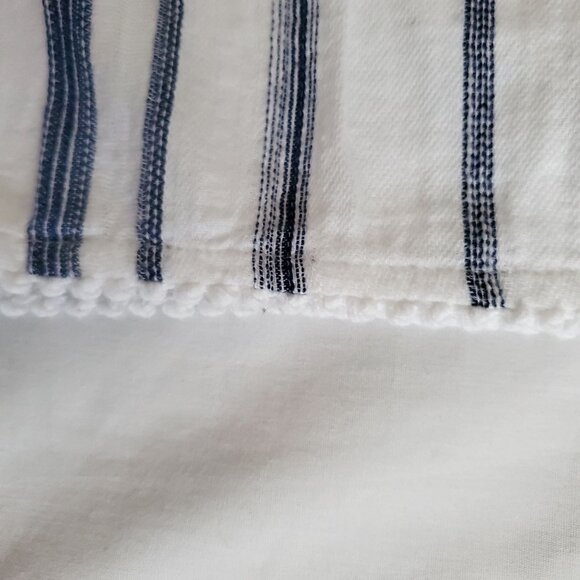 POLO Ralph Lauren Girls Blue Striped High Neck Pom-Pom Hem Sleeveless Top Sz 10 - Picture 9 of 12